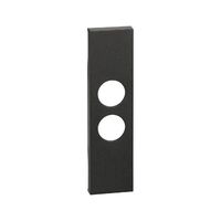 Bticino Living Now 1 Module Dual PAL & F Type TV Socket Mechanism Cover Black