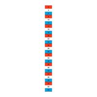 RED WHITE BLUE LABEL CHART EVEN 2 TO 54 FROM TOP