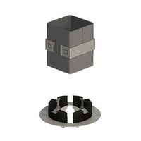 EZ-Path Series 33 1 Gang Floor Fixing Plate