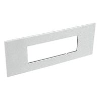 ARTEOR Square 6 Module Horizontal Coverplate Soft Aluminium