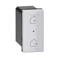 Arteor with Netatmo 1 Module Wireless Home-Away Master Clip-In Grid Switch Soft Aluminium