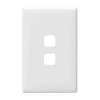 Linea - Coverplate 2 gang white