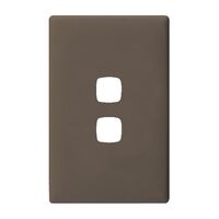 Linea - Coverplate 2 gang wet elephant