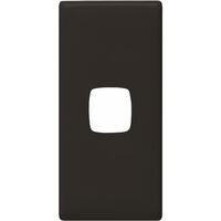 Linea - Architrave coverplate 1 gang black