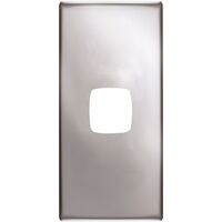 Linea - Architrave coverplate 1 gang matt silver