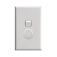 HPM Excel 250VA 2 Wire Vertical Trailing Edge Rotary Dimmer White