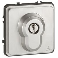 Soliroc Key switch mechanism IP54 IK10 6A 230V a.c. removable OFF magnesium