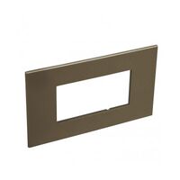 ARTEOR Square 4 Module Horizontal Coverplate Dark Bronze