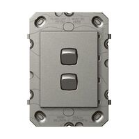 Arteor 770 series - Vertical rocker switch - Single Pole Double Throw 2 gang 2 way 16A 240V a.c. magnesium