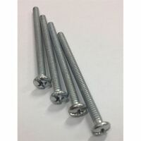 HPM Round Cable Clip Screws 32mm Bronze - 10 Pack