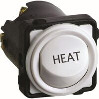 Excel Life - Engraved rocker switch mechanism 2 way 16AX 240V a.c. HEAT engraved Matt White
