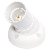 HPM Adjustable Bayonet B22 Batten Holder White