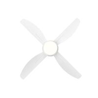 HPM Serene 4 Blade AC Ceiling Fan with Light 1220mm 48in White