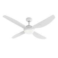 HPM Serene 4 Blade AC Ceiling Fan with Light 1220mm 48in White