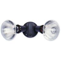 Nelson - Outdoor incandescent twin floodlight PAR38 IP44 - black lamps not supplied