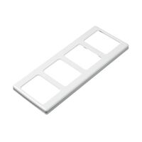 2000 Series, Flush Surround, 4 Gang, Vertical Mount, Curved Sided, Standard Pattern - Red