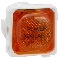 Clipsal - Mechanisms, Neon Indicator Mechanism, Marked POWER AVAILABLE, 250V - Amber