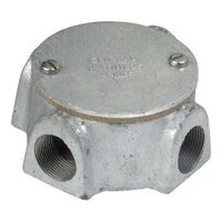 Clipsal - Cable Management, Machine Cast Fittings, Junction Boxes and Lid Kits, IP66, 25mm, 4 Way