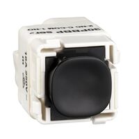 Impress Series, push-button Mechanism, Momentary, 230/240V, 16A - Black