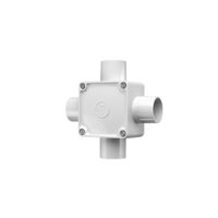 Clipsal - Cable Management, Junction Box, Square, PVC32mm Entries, 4 Way - Grey