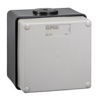 Clipsal - 56 Series, Junction Box, IP66, 1 Gang (101 x 101 x 91mm high) - Chemical Grey