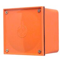Clipsal - Cable Management, Adaptable Box, PVC, L-108 x W-108 x H-76mm - Electric Orange