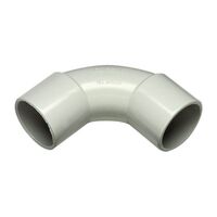 Clipsal - Cable Management, Elbow, Solid, PVC, 25mm - Grey