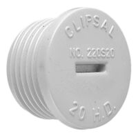 Clipsal - Cable Management, Conduit Plug, Screwed, PVC, 50mm - Grey