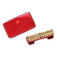 Clipsal - Max 4, Maxi Active link, 140 A 500 V 10 hole with cover front wiring Red