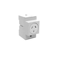Clipsal - Max 4, Socket outlet, DIN Mounted 10 A 250 V 3 pin 2.5 module double pole
