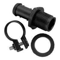 Clipsal - Cable Management, Straight Terminator, Reducing Type 20-16mm - Black