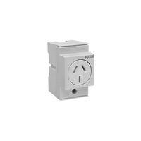 Clipsal - Max 4, Socket outlet, DIN Mounted 20 A 250 V 3 pin 2.5 module double pole