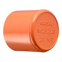 Clipsal - Cable Management, Conduit Cap, PVC, 40mm - Electric Orange