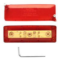 Clipsal - Max 4, Maxi Active link, 370 A 500 V 7 hole with cover front wiring Red