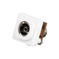 Clipsal Actassi, TV Antenna Socket, 75Ohm, F-type Female - Black