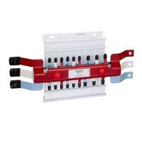 Acti9, MSC Chassis 3PH, 400A, Hybrid 18/27mm for MCB & RCBO 18 poles, Dual Feed