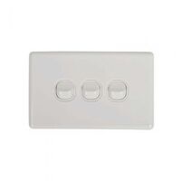 SW3 - 3 Gang 16A Switch Horizontal - SW3 - SW3