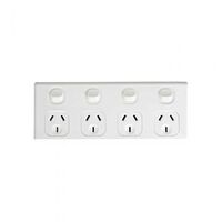 GPO4 - Four Gang 10 Amp - GPO4 - GPO4