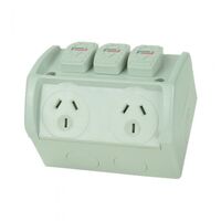 WPGPO2X - 10A W/P Double Socket Ex-Switch - WPGPO2X - WPGPO2X