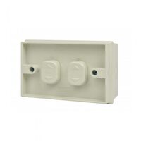 WP2GSW - 2 Gang Switch 16 Amp - Small - WP2GSW - WP2GSW
