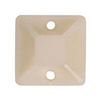 AB28 - 28MM x 28MM White - Adhesive Tie Base - AB28 - AB28
