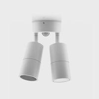 Tivah Aluminium White TRI Colour Double Adjustable Spot Lights with Sensor