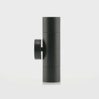 Tivah Black TRI Colour Up & Down Wall Pillar Lights