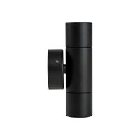 Mini Tivah Aluminium Black Up & Down Wall Pillar Lights