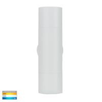 Tivah White TRI Colour Up & Down Wall Pillar Lights