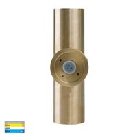 Tivah Solid Brass TRI Colour Up & Down Wall Pillar Lights