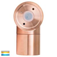 Tivah Solid Copper TRI Colour Fixed Down Wall Pillar Lights