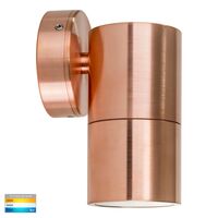 Tivah Solid Copper TRI Colour Fixed Down Wall Pillar Lights