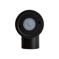 Mini Tivah Black Fixed Down Wall Pillar Lights