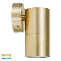 Tivah Solid Brass TRI Colour Fixed Down Wall Pillar Lights